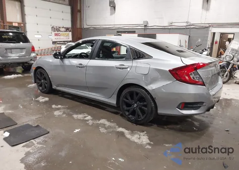 2019 Honda Civic Sport z USA, uszkodzony, nr VIN 2HGFC2F87KH545235